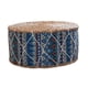 thumbnail image 1 of Futón De Paja Hecho A Mano Cojín De Suelo Cojín De Meditación Taburete Puf Bohemia Azul, 1 of 5
