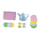 thumbnail image 4 of Juego de té pequeño para niña, juego de fiesta de té, juego de rol, juguete para juego de imitación, juego de tazas de tetera para niños de 3, 4, 5 y Azul, 4 of 5