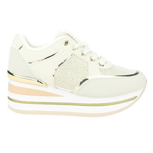 Zapatilla Chalada Mujer Jettix-3 Dorado Urbano