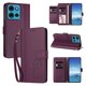 thumbnail image 2 of Funda Cartera Trébol para Motorola Moto G75 5G con Ranuras Tarjetas y Carga Inalámbrica Violeta, 2 of 6