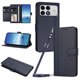 thumbnail image 1 of Funda Cartera Trébol para Xiaomi Poco F8 Pro con Ranuras Tarjetas y Carga Inalámbrica Azul oscuro, 1 of 6