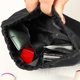 thumbnail image 4 of Unique Bargains Mini Bolsa de Cosméticos Pequeña Bolsa de Maquillaje Portátil Múltiples Bolsillos Internos Bolsa de Almacenamiento Bolsa de Cosméticos para Mujeres Negra, 4 of 7
