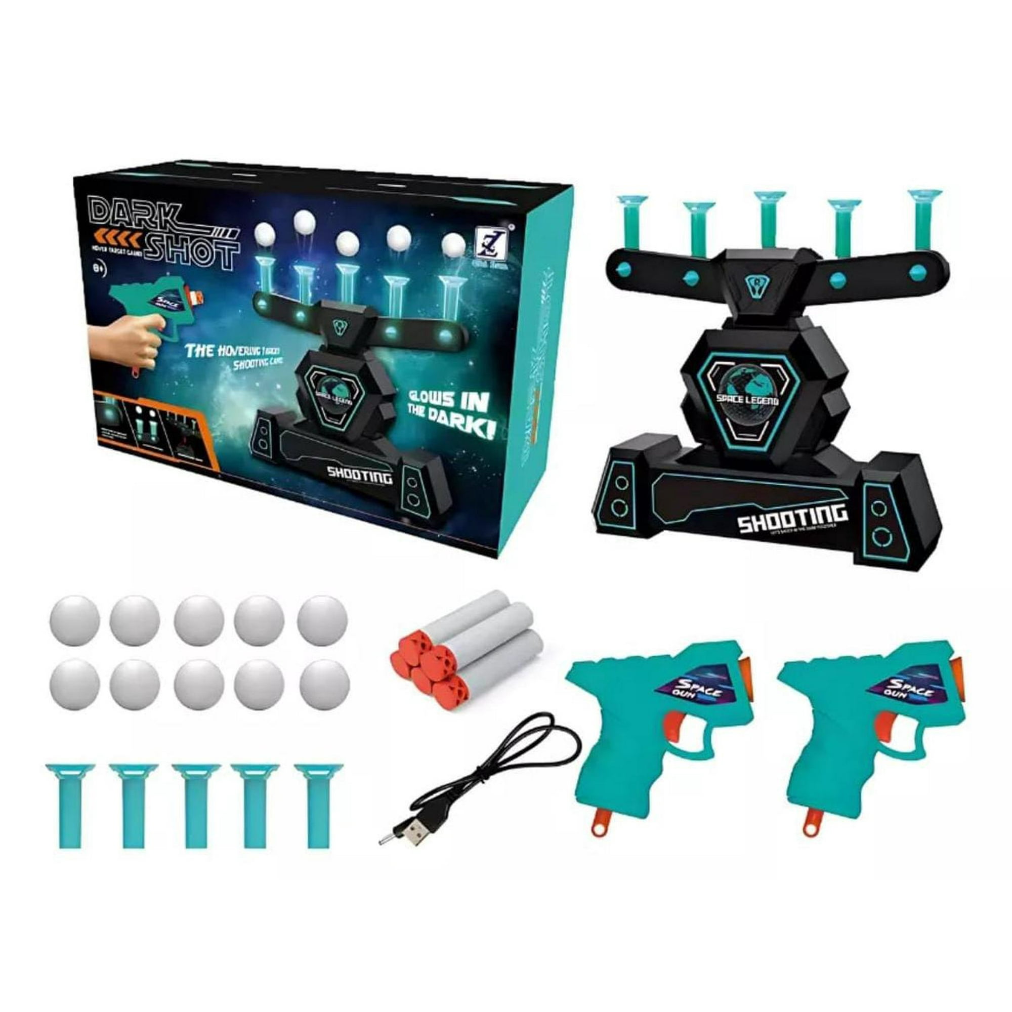 Genérico - Juego De Puntería Dark Shot Pelotas Flotantes Negro