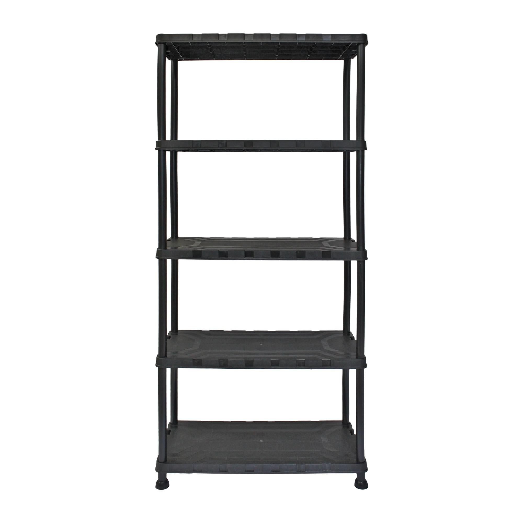 Tactix - Estante - Rack - Repisa Plastica 5 Niveles 171x32x74cms