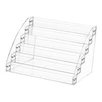 Ioensy - Titular De La Tarjeta De Visita Soporte De Exhibición De Acrílico Estante De Exhibición Del Organizador Escalonado