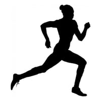 Rienda Libre Graphics - Decomural Female Runner Marathon Race Ws-42978