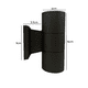 thumbnail image 2 of Aplique Doble Cilindro Negro Gu10 Exterior Luz Calida, 2 of 3