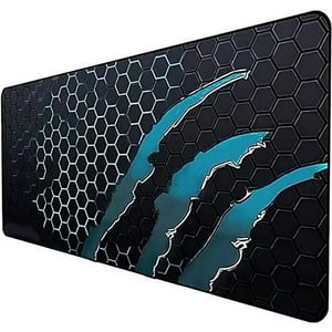 Veat00L - Mouse Pad Gamer Profesional, Alfombrilla De Ratón, Impermeable, Ergonómico, Base De Goma Antideslizante, Tamaño Grande (60 X 30 X 3 Cm), Altamente Duradero, Caucho De Calidad (Azul)