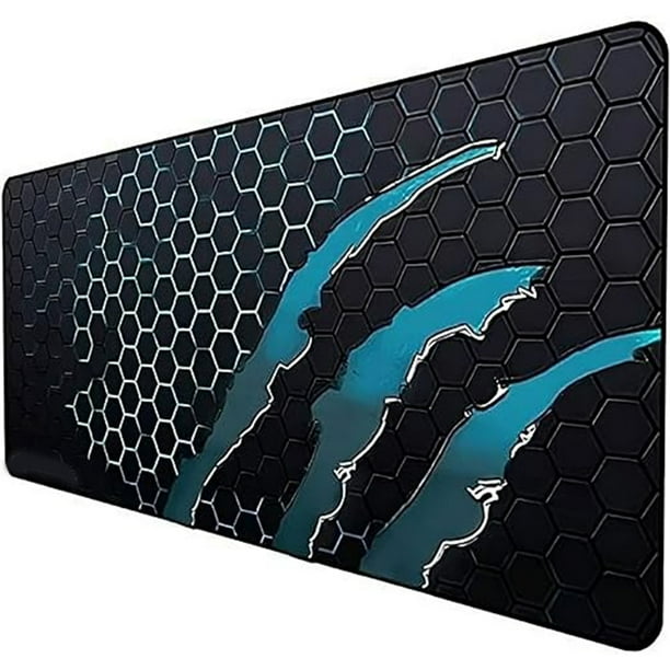 Mouse Pad Gamer Profesional, Alfombrilla De Ratón, Impermeable, Ergonómico, Base De Goma Antideslizante, Tamaño Grande (60 X 30 X 3 Cm), Altamente Duradero, Caucho De Calidad (azul)