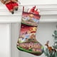 thumbnail image 2 of Película Earthbound Tema: Calcetines de Navidad, fino lino blanco para colgar en escaleras y chimenea, decoración navideña para el hogar, regalo de Navidad. 45cm × 32cm, 2 of 5