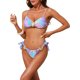 thumbnail image 4 of INSPIRE CHIC Bikini de Mujer con Patrón de Escamas de Pescado, 2 Piezas, Tirantes Ajustables, Parte Superior de Concha, Parte Inferior de Triángulo, Trajes de Baño, Talla Extra Grande, 4 of 5