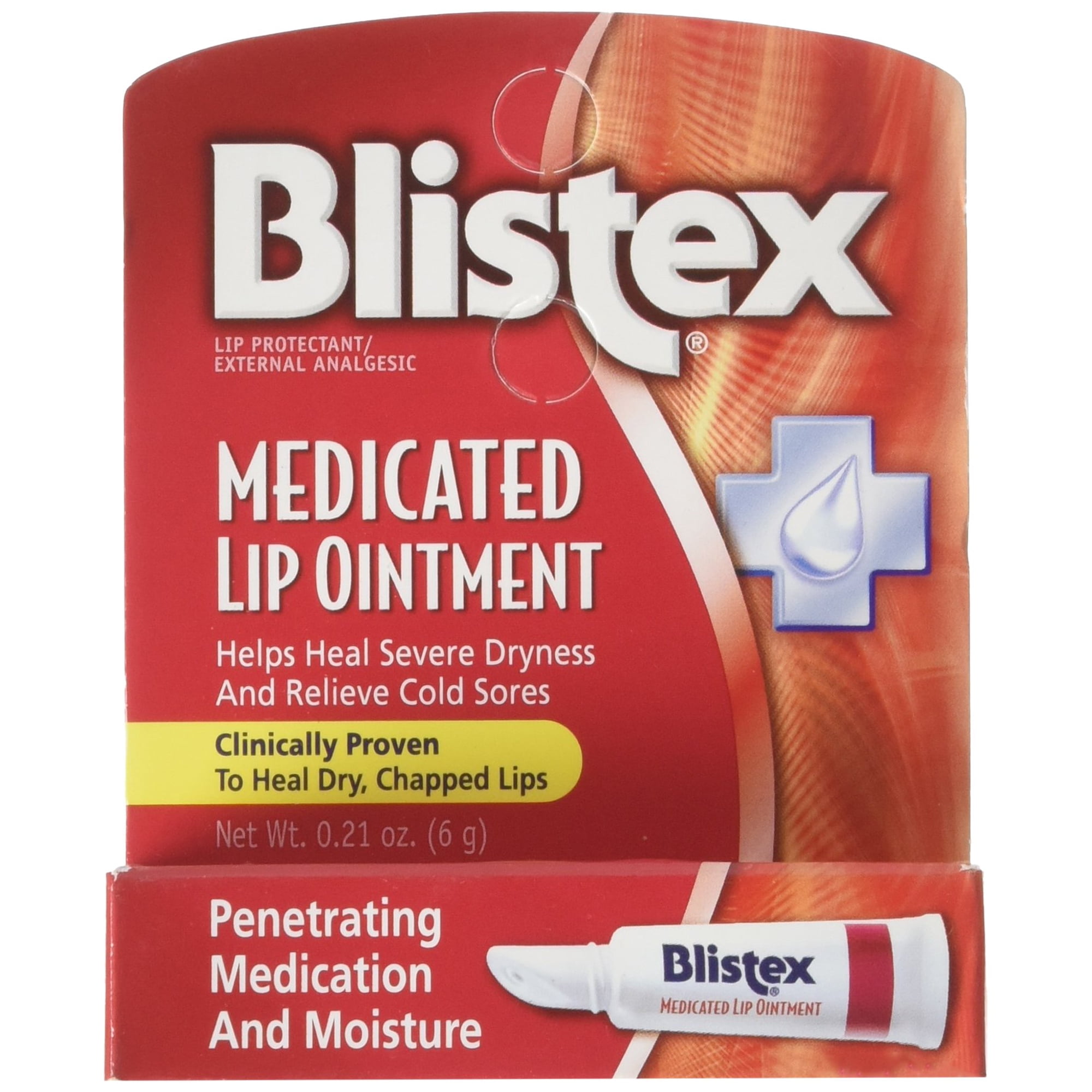 Pomada Para Labios Blistex Medication, Paquete De 6, 6,2 Ml, Para Llagas Labiales