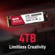 thumbnail image 3 of SSD MMOMENT MG44 4 TB NVMe PCIe 4.0 M.2 2280, 3 of 6