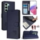 thumbnail image 1 of Funda tipo cartera FOXDOCK para infinix Hot 50 5G con soporte, ranuras, RFID, diseño de gato, 1 of 5