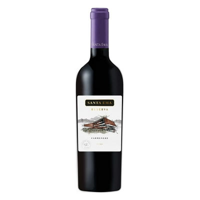 Vino Tinto Reserva Carmenere Botella 750 Ml Santa Ema
