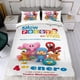 thumbnail image 4 of POCOYO Conjunto de sábanas temático, trío de piezas, cómodo y amigable con la piel, diseño único, regalo de decoración para el hogar para familiares, amigos y fans, 90 cm * 190 cm, 4 of 6