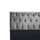 thumbnail image 2 of Respaldo King Piso Capitone Premiun 180x140 Cm Gris Claro Felpa, 2 of 3