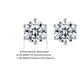 thumbnail image 2 of 1pair 925 Sterling Silver Real Moissanite Stud Earrings With Spiral Ear Clog For Men Women Couples, Hip Hop Style Fashion Sports Style Holiday Gift, 2 of 3