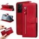 thumbnail image 2 of Funda con Cremallera para Xiaomi 14T, Carcasa Cartera de Cuero PU con Soporte y Tarjetero, 2 of 6