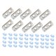 thumbnail image 2 of 50 Clips De Fijación Para Vallas De Jaulas De Mascotas, Hebillas Premium Resistentes, Conectores De Valla Blancos, 2 of 5
