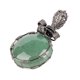 thumbnail image 3 of Colgante de dijes de cristal hecho a mano para joyería de collar Resultados de bricolaje Verde, 3 of 5