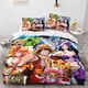thumbnail image 2 of Juego De Ropa De Cama One Piece Funda Nórdica De Microfibra Suave Con Cremallera Oculta Funda De Edredón De Anime Luffy Con Diseño De Estampado 3d Para Niños Adolescentes Y Adultos 3 Piezas, 2 of 3