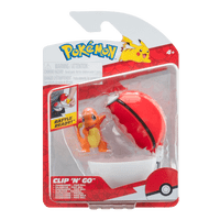 Figura De Batalla De Charmander 5 Cm Con Pokebola Pokemon