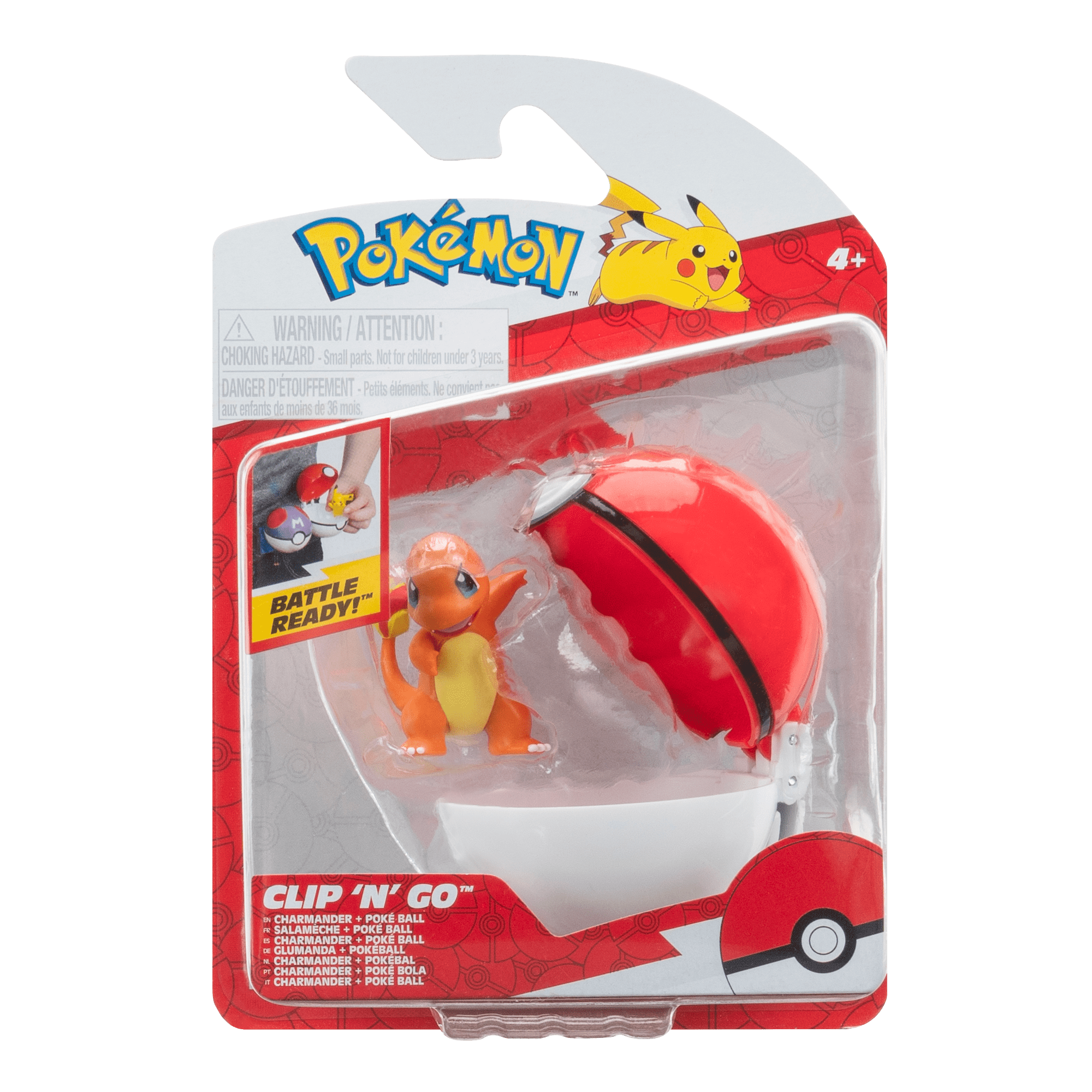 Figura De Batalla De Charmander 5 Cm Con Pokebola Pokemon