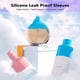thumbnail image 2 of Fundas elásticas para artículos de tocador para protección contra fugas, 8 fundas reutilizables de silicona para protección contra fugas, fundas de silicona para protección contra fugas de artículos d, 2 of 7