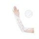 thumbnail image 3 of Guantes de encaje floral de malla para mujer INSPIRE CHIC, con lazo de perlas, puntos de lunares, longitud de muñeca sin dedos para boda elegante, fiesta de noche, Blanco14, 3 of 6
