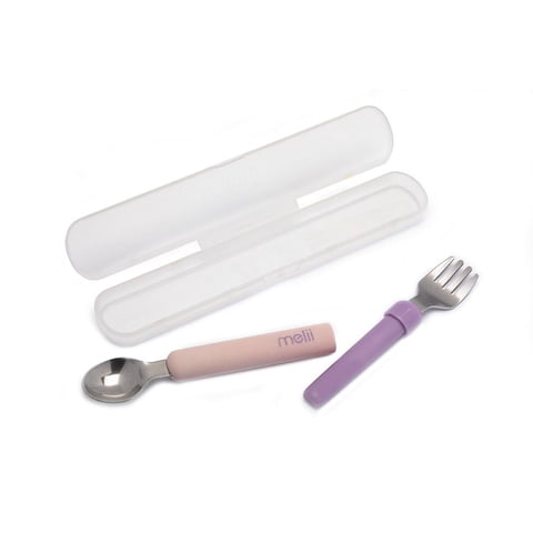 Melii - Set Cubiertos Desmontable Rosado Morado