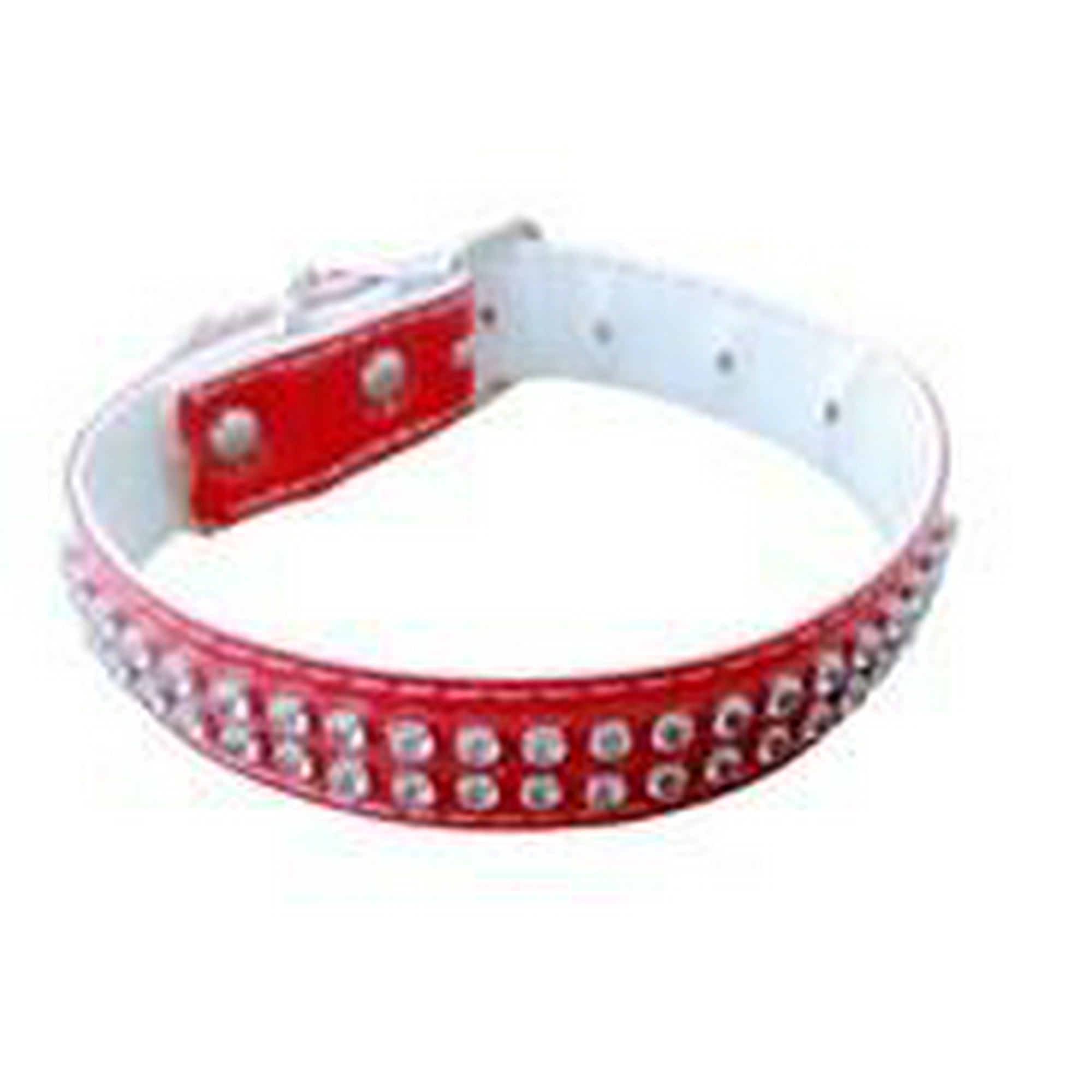 Genérico - Collar Para Perros O Gatos Doble Brillo Rojo Xs