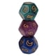 thumbnail image 3 of Paquete De 3 Dados De Astrología De 12 Caras Perlados Para Juguetes De Adivinación De Constelaciones, 3 of 3