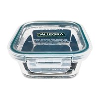 Allegra - Pack X 4 Contenedor Hermético De Vidrio Cuadrado 740 Ml –
