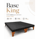 thumbnail image 3 of Base de Cama King Negra en Felpa, 3 of 3