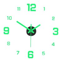 Bothyi - Pegatinas De Reloj De Pared Sin Marco Luminosas Modernas Grandes Silenciosas Para Sala De Estar