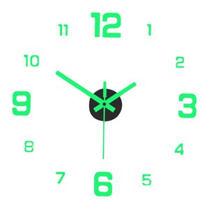 Bothyi - Pegatinas De Reloj De Pared Sin Marco Luminosas Modernas Grandes Silenciosas Para Sala De Estar