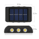 thumbnail image 4 of Lámpara Solar Led Exterior Muro Doble 6 Luces Cálida, 4 of 7
