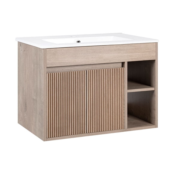 Kit Mueble Lille 70x46 Lenga Tex. + Cubierta