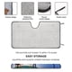 thumbnail image 2 of Capitán Planeta Parasol para Parabrisas Delantero Protector Plegable, Visera Solar para Auto Bloquea Rayos UV Mantiene tu Vehículo Fresco140cm*76cm, 2 of 6
