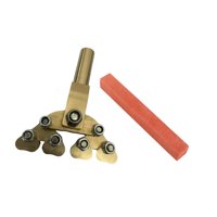 Magideal - Prensa De Trastes Fractal Para Guitarra, Herramienta De Reparación, Fácil De Usar, Portátil, Para Instrumentos Eléctricos, Para Diapasones De Varios R Herramienta De Pulido Rojo