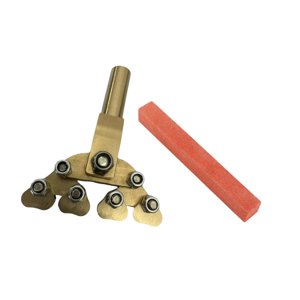 Magideal - Prensa De Trastes Fractal Para Guitarra, Herramienta De Reparación, Fácil De Usar, Portátil, Para Instrumentos Eléctricos, Para Diapasones De Varios R Herramienta De Pulido Rojo