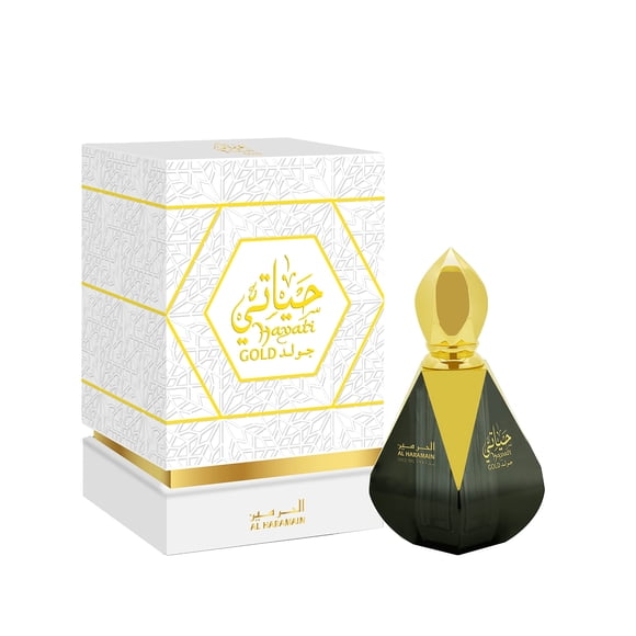 Perfume Al Haramain Hayati Gold, aceite concentrado, 12 ml, unisex