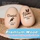 thumbnail image 5 of Sonajero De Huevo De Pascua De Madera Personalizado 6 X 4 Cm, 5 of 7