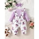 thumbnail image 3 of Baby Girls Romper Long Sleeve Cute Animal Print Jumpsuit & Headband, 3 of 5