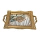thumbnail image 2 of Bandeja Decorativa Con Espejo Tocador Centro De Mesa Bandeja De Almacenamiento De Joyería Ornamentada 37cmx23.5cm Aureate 1, 2 of 5
