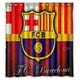 thumbnail image 1 of Cortina de ducha del FC Barcelona con ganchos (167 x 183 cm), 1 of 3