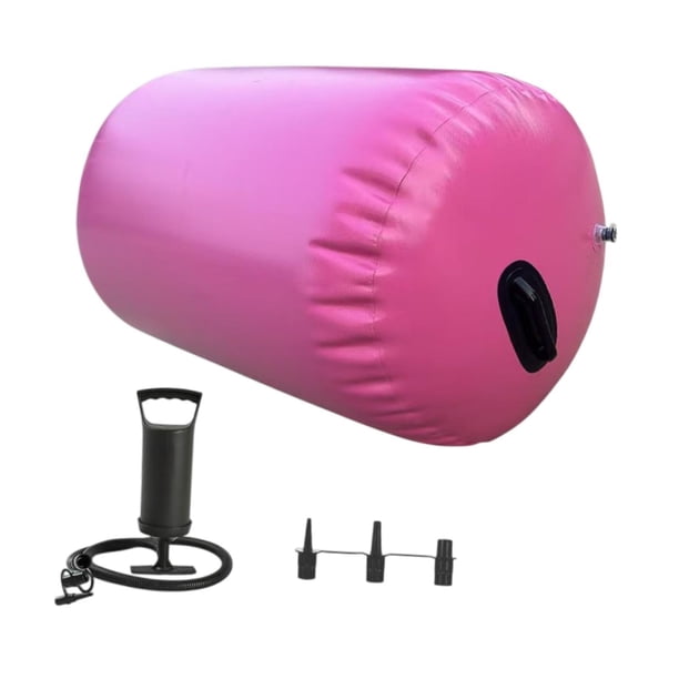 Rodillo de aire para gimnasia con bomba de aire, entrenador de saltos de manos hacia atrás, rodillo inflable para acrobacias, coordinación corporal y 0.9mx1m