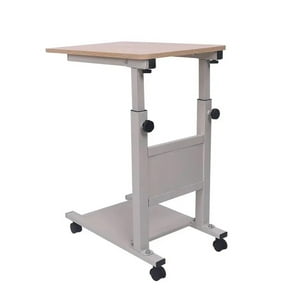 Mobii - Mesa Plegable Enfermo Cama Carga 60 Kg Altura Ajustable Pc Beige