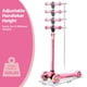 thumbnail image 4 of Scooter infantil Dribbl de 3 ruedas con inclinación para dirigir, ajustable, rosa, 4 of 8